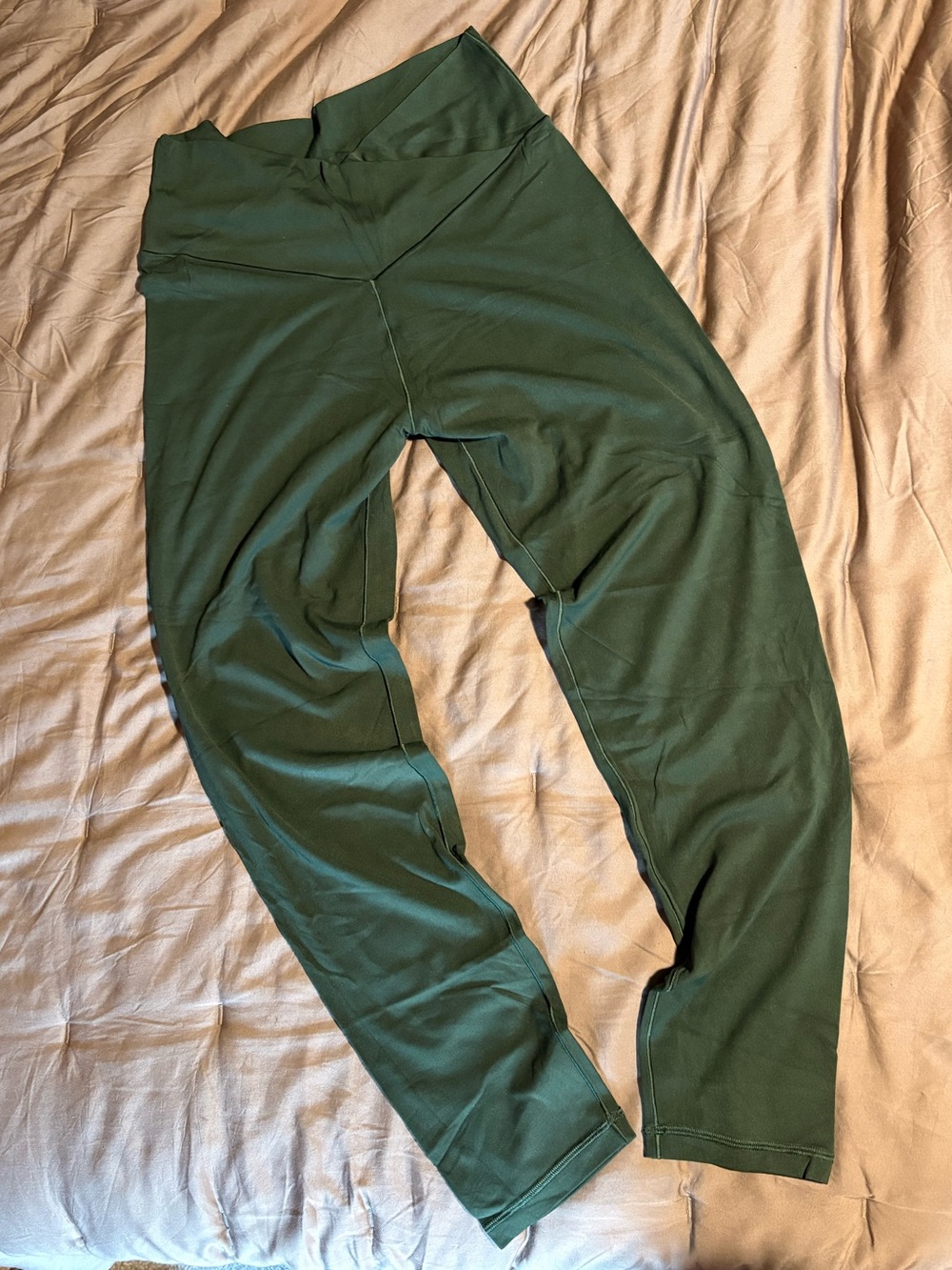 Dark Green Stretch Leggings